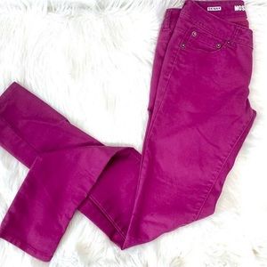 Mossimo Skinny Jeans Sz 3 Low Rise Purplish Color